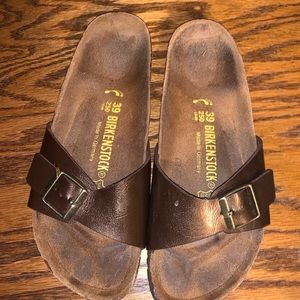 Single strap Birkenstocks